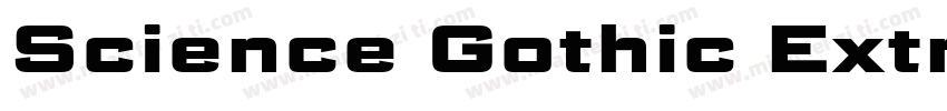 Science Gothic ExtraBold Exp字体转换